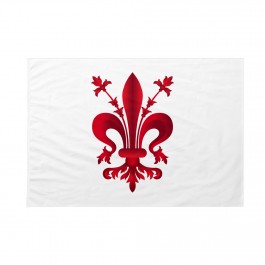 Bandiera Comune di Firenze  bandiera col giglio