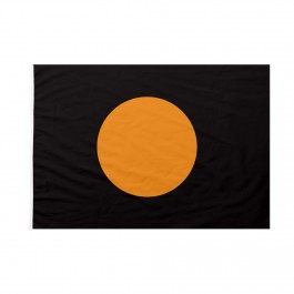 Bandiera Nera con cerchio arancione