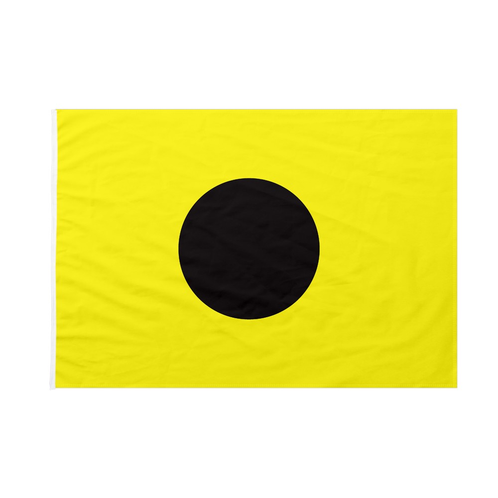 Bandiera Codice Internazionale Nautico India 30x45 Cm Da Bastone