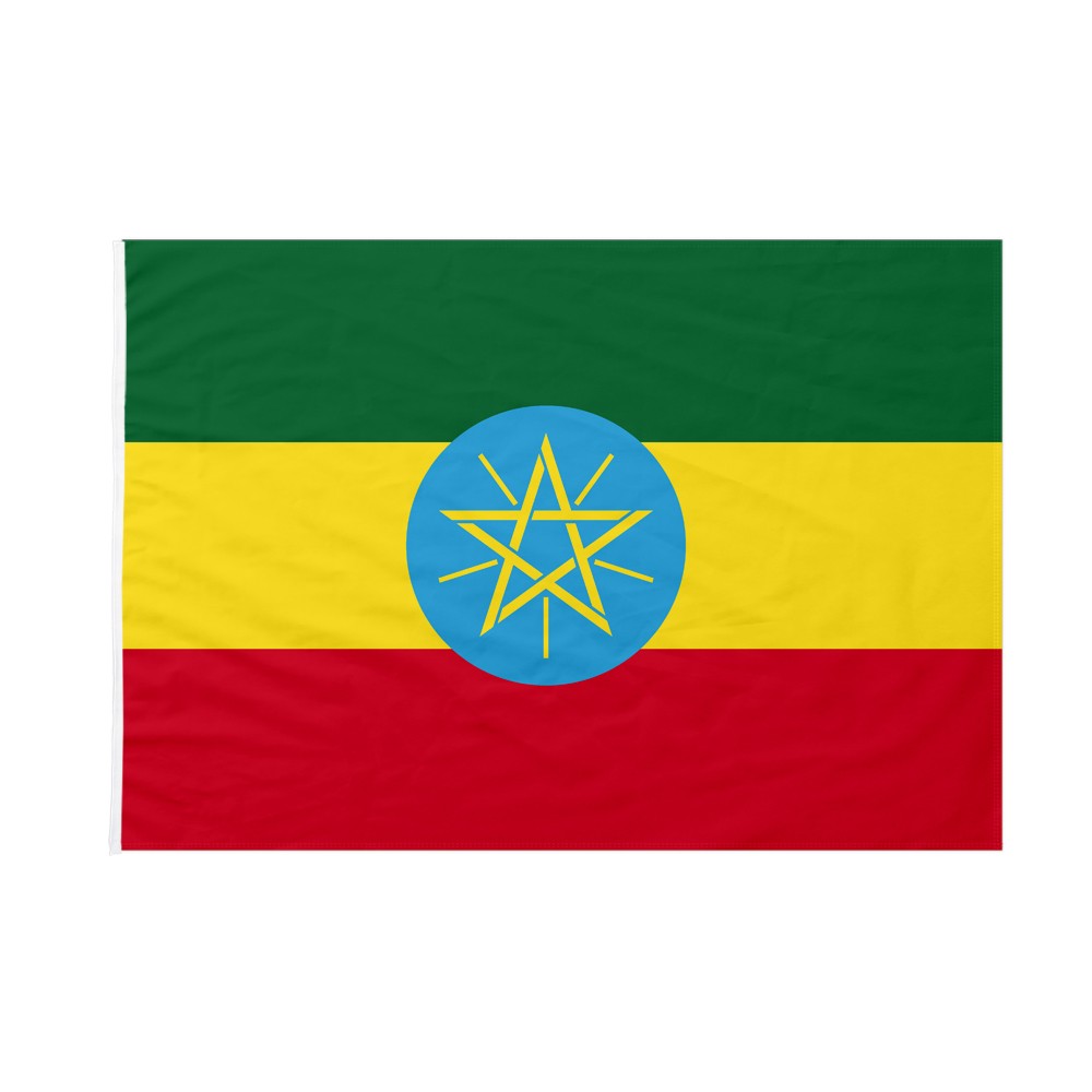 AZ FLAG Bandiera Etiopia Senza Stemma 50x50cm Bandana ETIOPE 50 x 50 cm