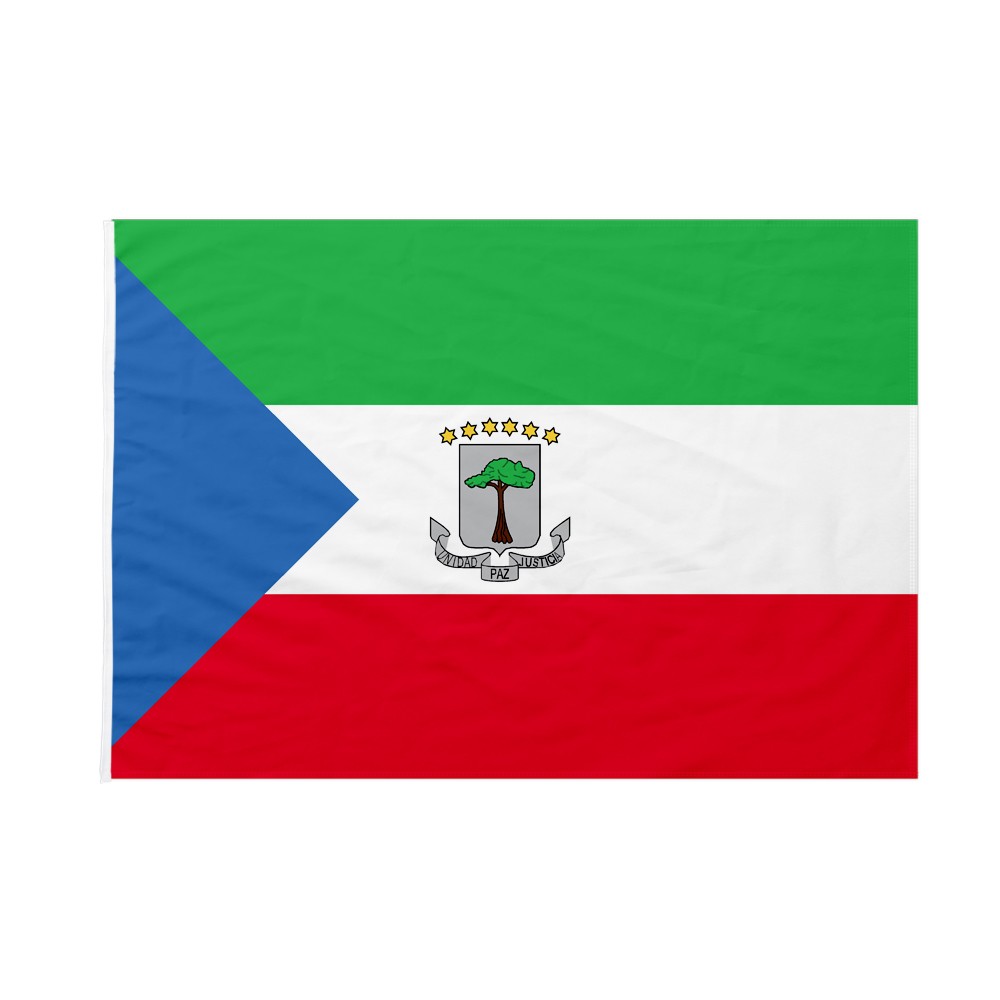 Bandiera Guinea Equatoriale 3x5 Piedi 100% Poliestere - Trade Winds Per Casa E Ottone