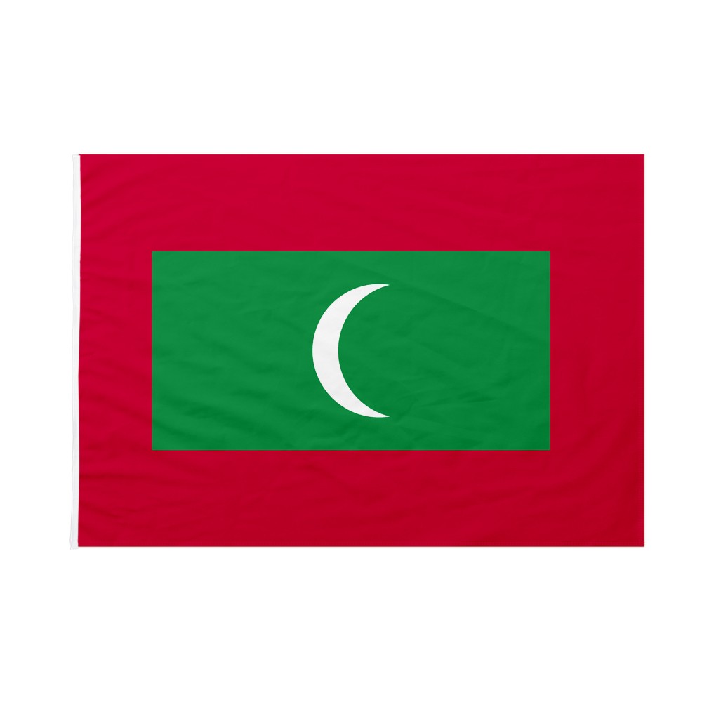 Bandiera Maldive 45x30 Cm Con Cordicelle – Poliestere 100D, Bordi Cuciti E Rinforzati, Per Interni/esterni, AZ FLAG