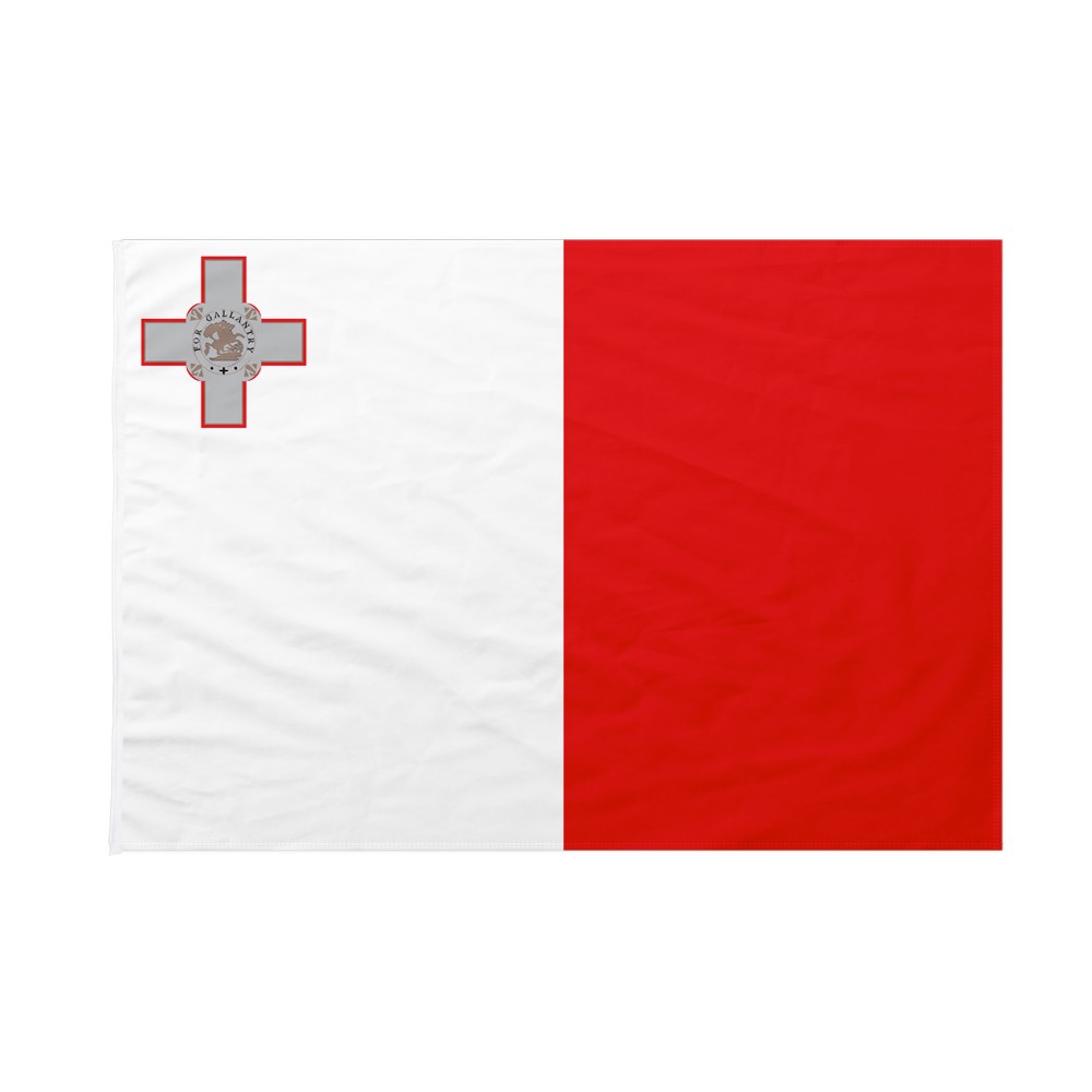 Adesivo U24 – Bandiera Di Malta – 8 X 5 Cm – Resistente Ai Raggi UV E Ai Graffi
