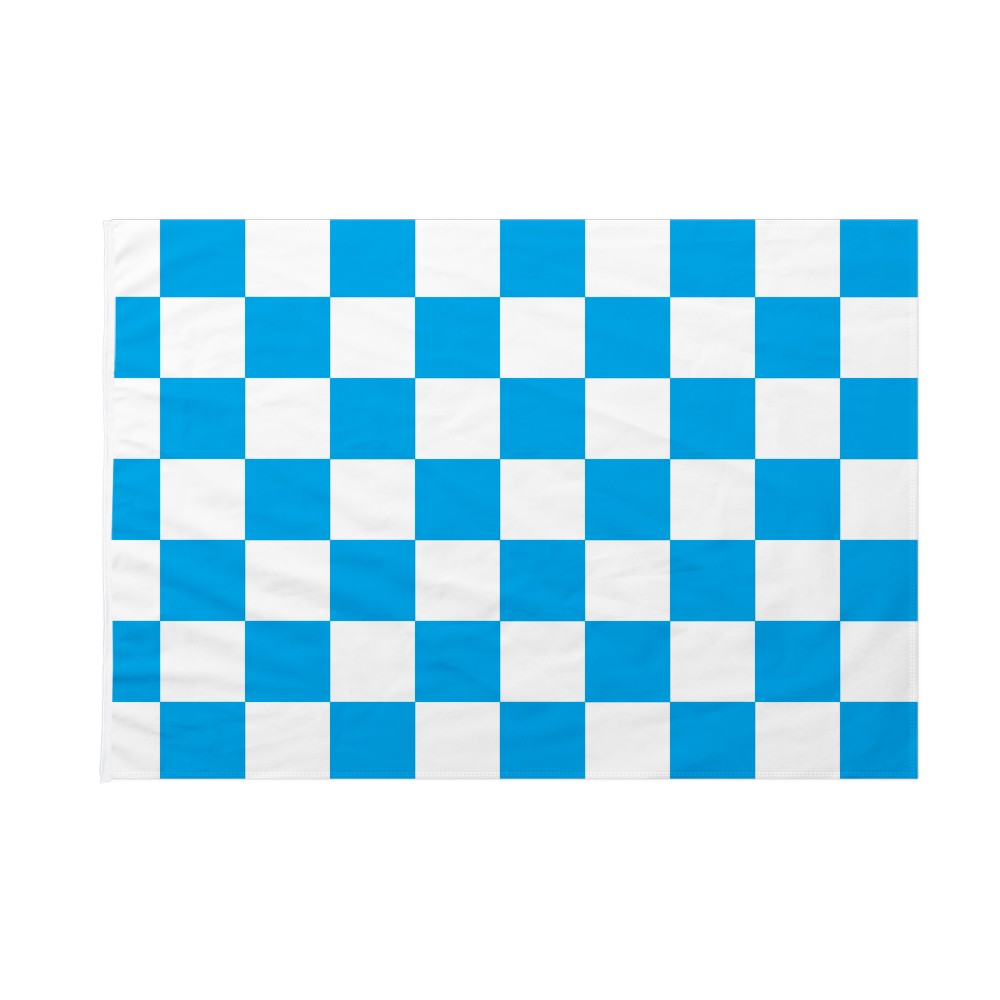 Bandiera Scacchi Bianca e Azzurra 200x300