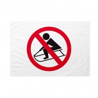 Bandiera Divieto di bob e slittini 20x30 cm da bastone
