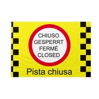 Bandiera Pista sci chiusa 50x75 cm da bastone