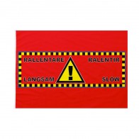 Bandiera Pista sci Pericolo rallentare 100x150 cm da pennone