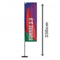 Square 3.3 Flying Banner