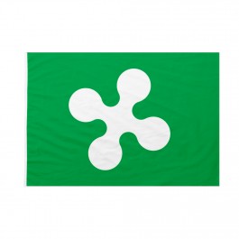 Bandiera Lombardia 100x150 Cm | Poliestere Nautico | Doppia Cucitura E Corda