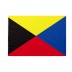 Bandiera Codice Internazionale Nautico – ZULU 20x30 cm da bastone