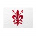 Bandiera Comune di Firenze -  bandiera col giglio 20x30 cm da bastone