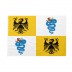 Bandiera Ducato di Milano 20x30 cm da bastone