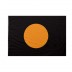 Bandiera Nera con cerchio arancione 50x75 cm da bastone