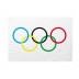 Bandiera Olimpiadi 20x30 cm da bastone
