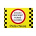 Bandiera Pista sci chiusa 30x45 cm da bastone