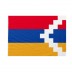 Bandiera Repubblica del Nagorno Karabakh 20x30 cm da bastone