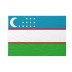 Bandiera Uzbekistan 50x75 cm da bastone