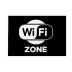 Bandiera WiFi Zone nera 20x30 cm da bastone
