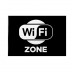 Bandiera WiFi Zone nera 50x75 cm da pennone