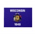 Bandiera Wisconsin 20x30 cm da bastone