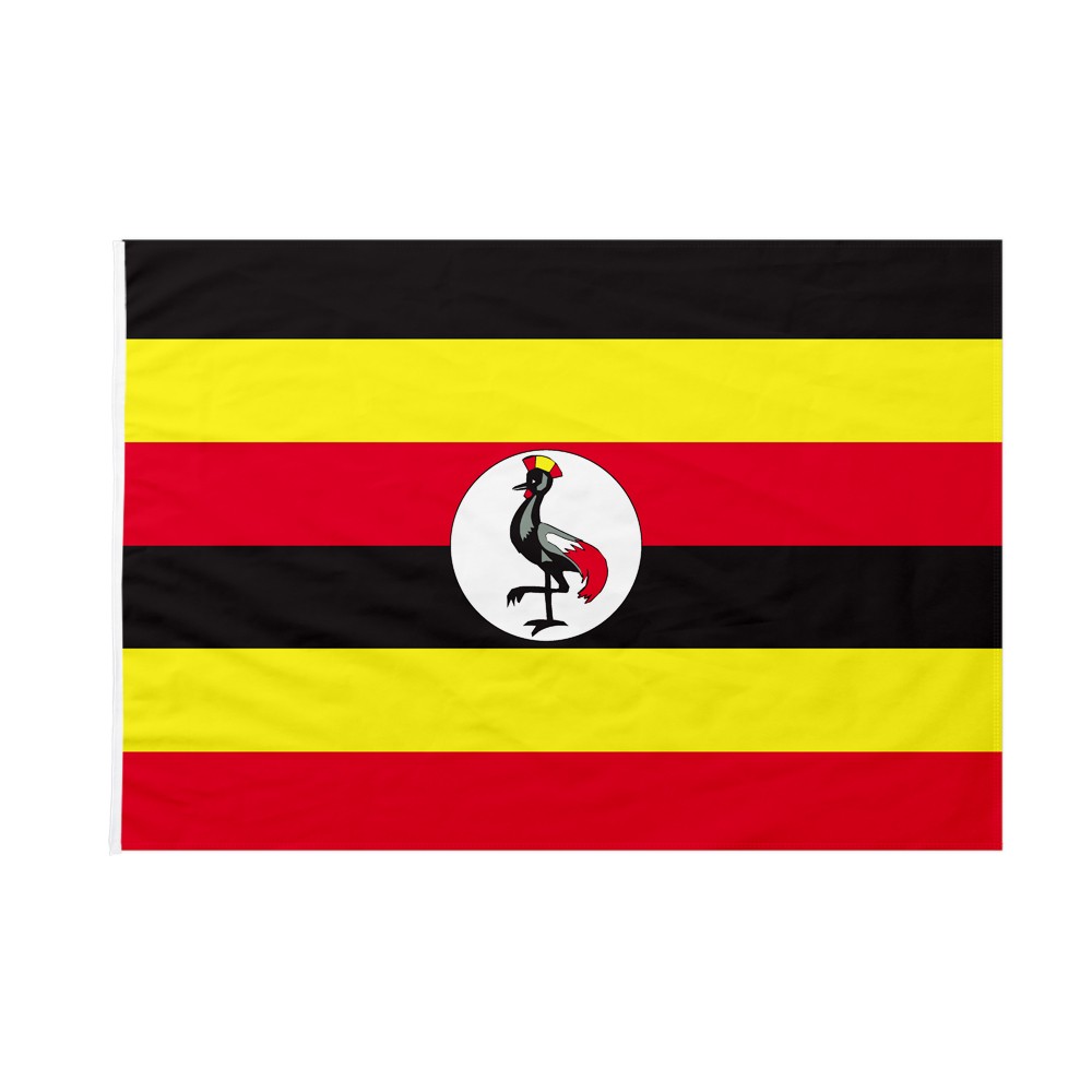 Adesivo Bandiera Uganda 8x5 Cm Per Auto - Resistente UV E Graffi, Superfici Lisce